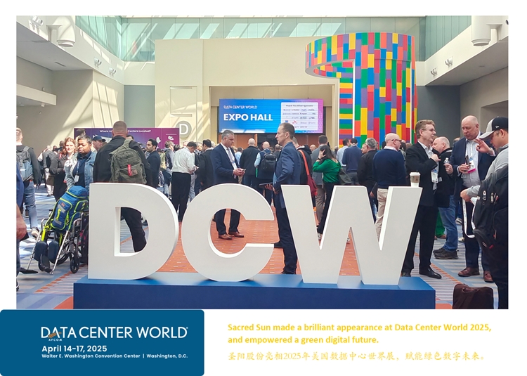 Sacred Sun made a notable appearance at Data Center World America 2025 (Booth #1903) with its cutting-edge intelligent High-Voltage UPS lithium battery system solution.